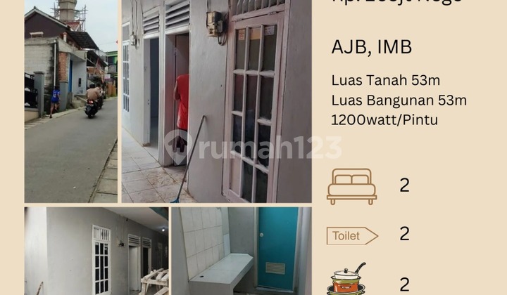 Rumah Kontrakan 2 Pintu Nempel Pondok Kacang Prima, Bintaro Tangerang