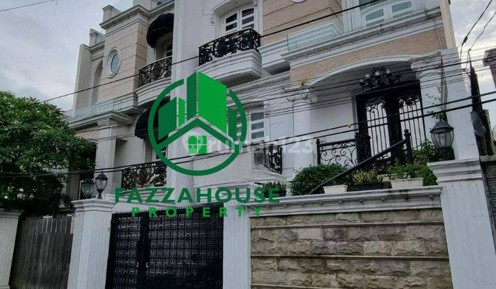 For Sale Dijual Rumah Mewah Murah Jual Cepat Bangunan 2 Lantai Fully Furnish Design Eropa Classic Siap Huni Good Location Harga Murah Negosiable Di Bangka Kemang Jakarta Selatan 1