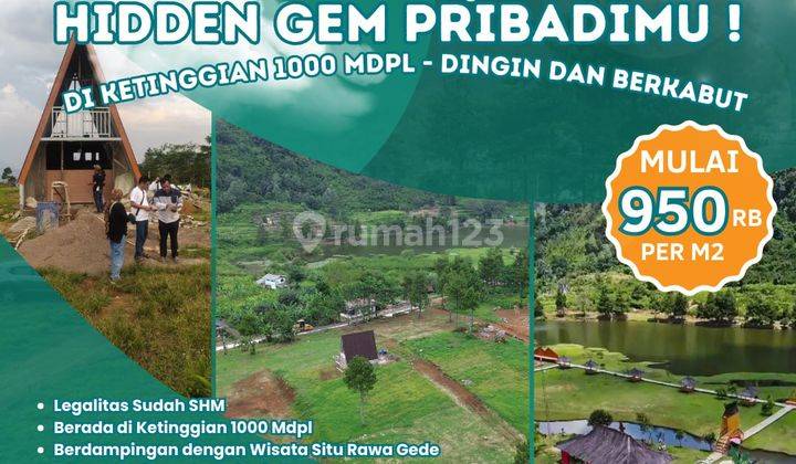 Tanah Kavling Villa Dekat Setu Rawa Gede 1000 Mdpl 2