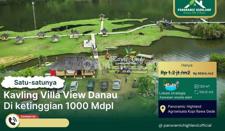 Tanah Vila Di Puncak Dua Ketinggian 1000 Mdpl Zona Kuning 1