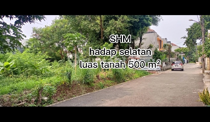 Jual cepat tanah siap bangun 500 meter murah hadap selatan di komplek kejaksaan joglo bisa bangun 4 rumah baru  3