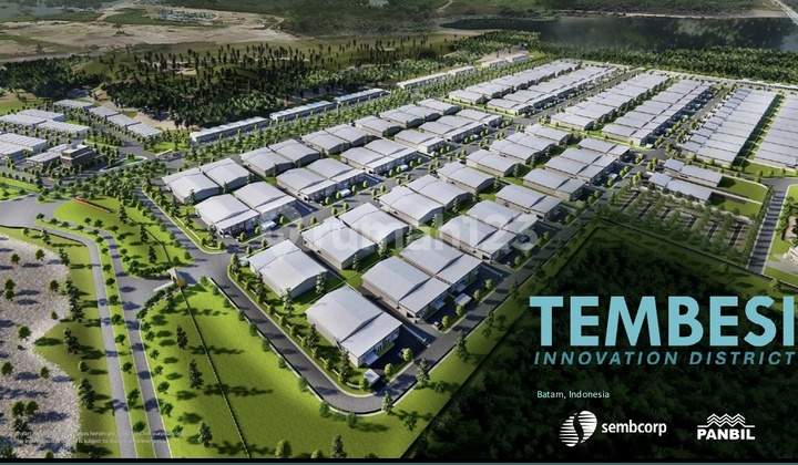 Factory Under Construction Progress in Tembesi Innovation District Industrial Area, Batam