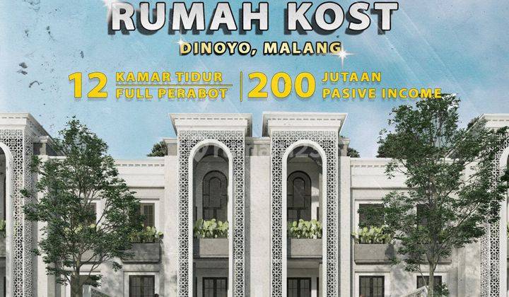 Rumah 3 Lantai Baru Furnished SHM di Dinoyo, Malang, Malang 1