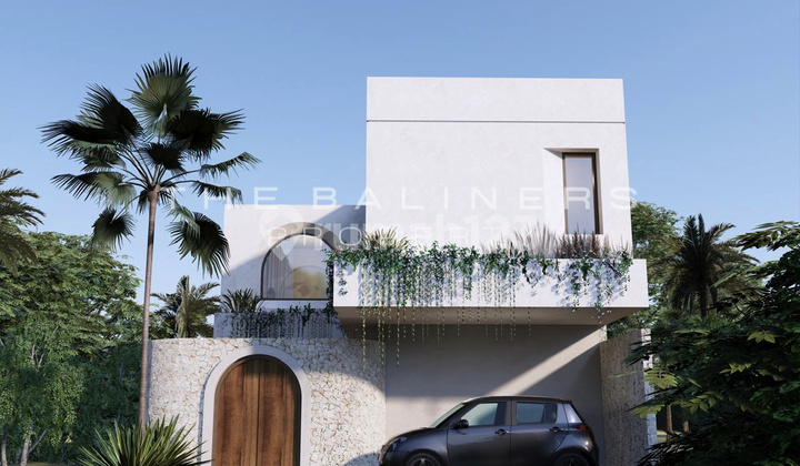 Modern Two Story Villa With Ocean View Roof Bar In Ungasan