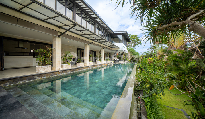 An Iconic Berawa River Estate Framed By Endless Rice Fields