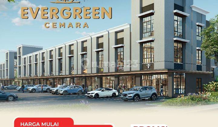 Ruko Dijual Ever Green Hadap Jalan di Depan Cluster Suvarna Sutera  1