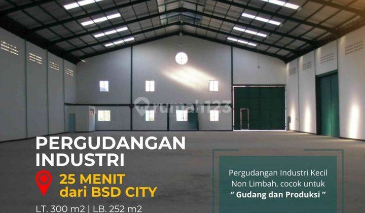 Dijual Gudang Industri Sigma Kartika Gunung Sindur Dekat Bsd  1