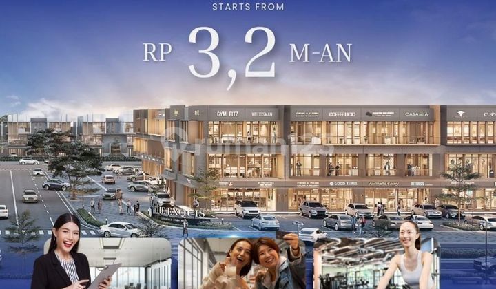 For Sale: Exquis Commercial Building Facing BSD Main Road, 3 Floors, Great for Business and Investment