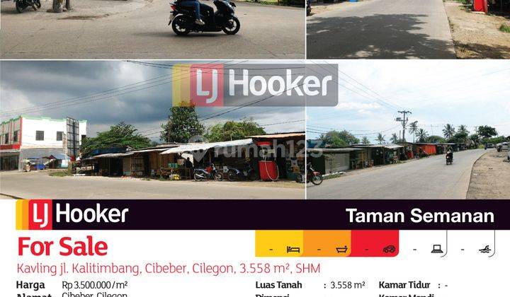 Jual Kavling Jl. Kalitimbang, Cibeber, Cilegon, 3.558m², SHM 2