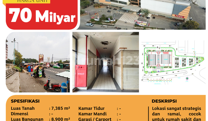 Tsi 16558, Gedung Kuta Bumi Plaza, Pasar Kemis, 7.385m², 3 Lt, HGB 2