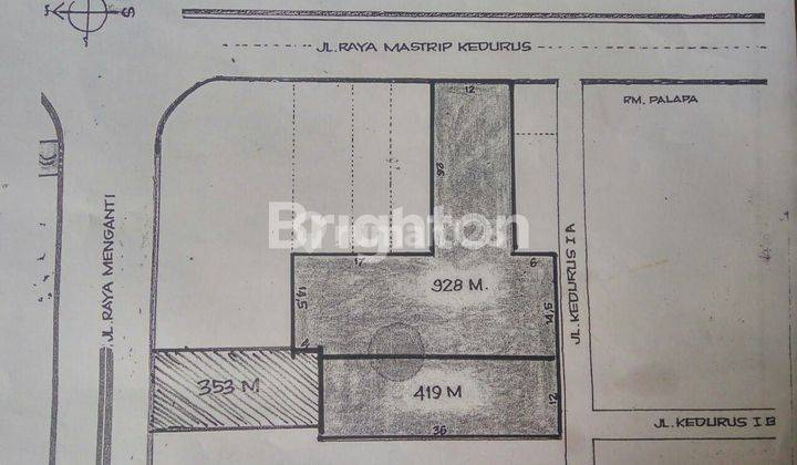 RUMAH DI RAYA MASTRIP DEKAT WARU GUNUNG, WIYUNG, JAMBANGAN, JOYOBOYO, ROYAL PLAZA, RAYA BAMBE, KARANG PILANG 2