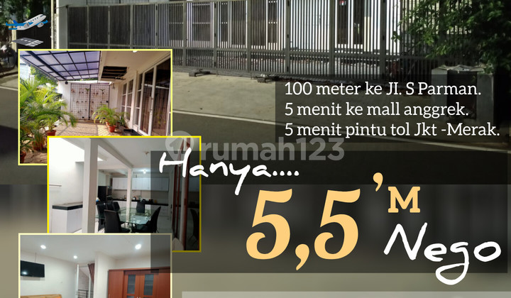 Rumah Bagus 12X19 Kemanggisan - Slipi , Jakarta Barat