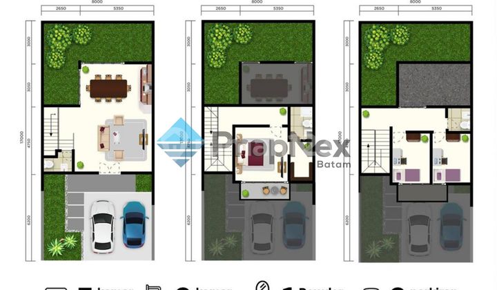 Rumah Baru 3 Lantai Modern New Tropicana Residence Batam 2