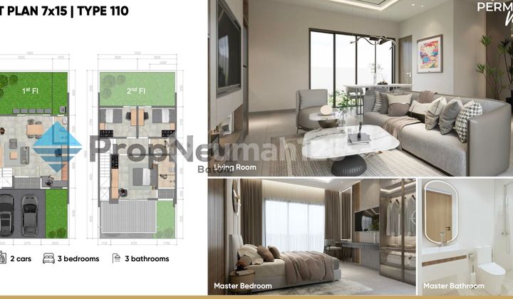 Rumah Baru 2 Lantai Dekat UIB Permata Valley Bukit Permata Batam 2