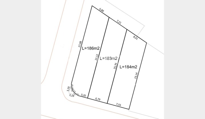 Tanah Hook Luas dan Strategis di Budi Indah
