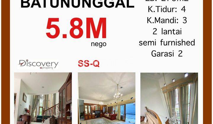 Jual Rumah Bagus 2 Lantai Semi Furnished Hgb, Batununggal Bandung 2