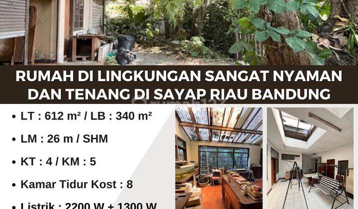 Rumah SHM Besar Dengan Area Kos di Lokasi Strategis Sayap Riau, Bandung 2