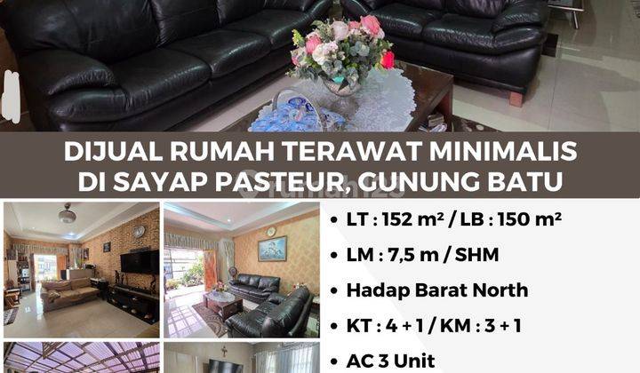 Rumah Minimalis Terawat di Sayap Pasteur, Gunung Batu Bandung 2