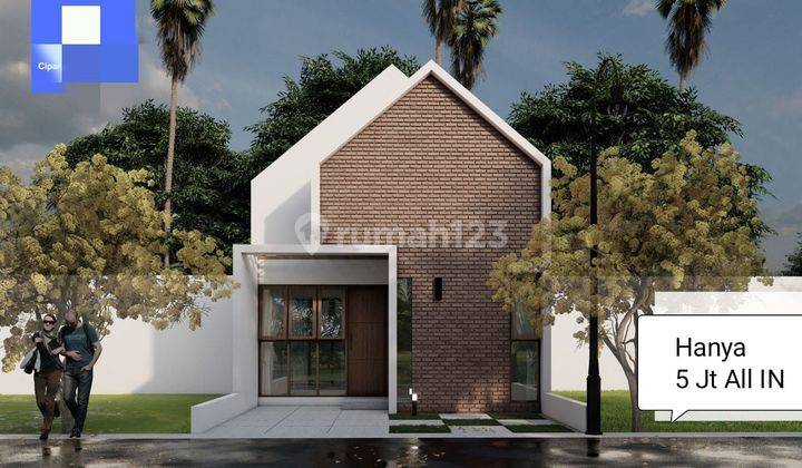 15sb Rumah Modern Model Scandanavia di Pusat Kota Ciparay  1