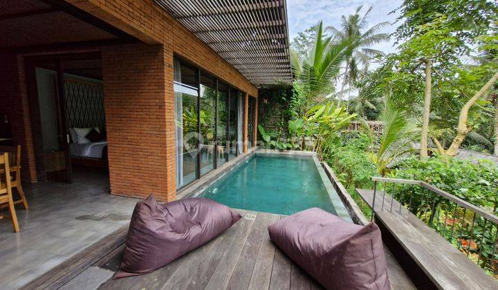 Rumah Villa 2 Lantai Baru Furnished Jungle View di Ubud 1