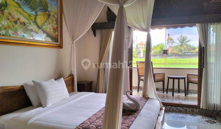 Sewa one bedroom vila clasic view sawah langsung lokasi Ubud 2