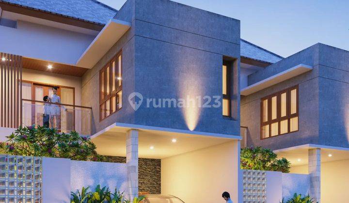 Vila modern SHM  dua lantai  terbatas 4 unit di Sanur  1