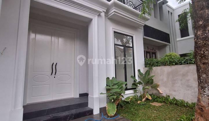 Rumah mewah brand new bangun sendiri, ada swimming pool, siap huni, one gate system, lingkungan elite, nyaman dan asri, lokasi strategis, keamanan 24 jam 1