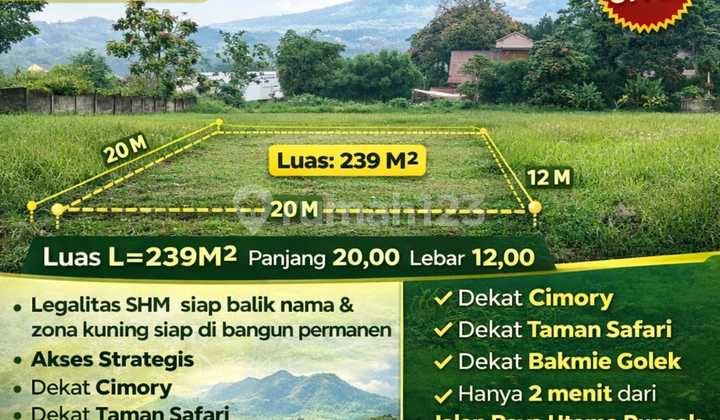 Tanah Kavling Mutiara Puncak Lokasi Strategis Dekat Jl Raya Utama Tanah Kavling Mutiara Puncak Lokasi Strategis Dekat Jl Raya Utama