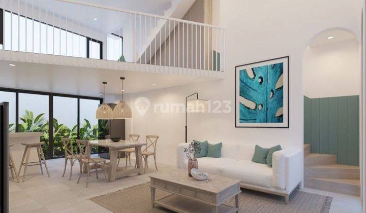 Rumah Bangunan Baru 2 Lantai+mezzanine Little Santorini Citra Garden 2 2