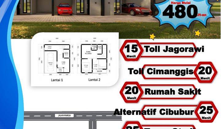 Rumah 2 Lantai Jln Pondpk Ranggon Cipayung 2