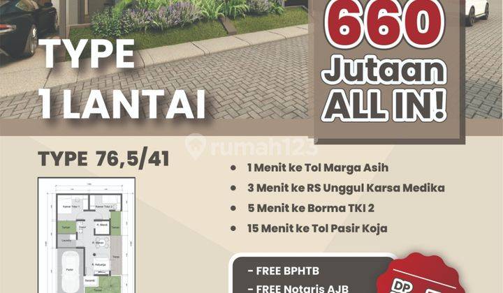 Rumah Baru Nyaman Kopo Hanya 2 Menit Ke Tol, Bandung Selatan 2