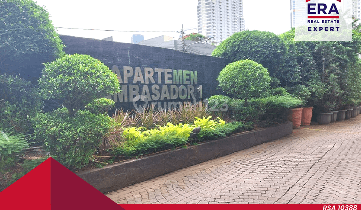 tampak depan dijual apartemen fullfurnish apartemen ambassador