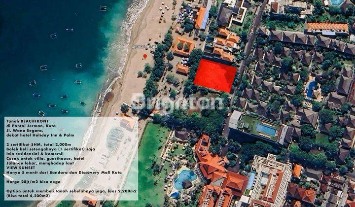 PREMIUM AND RARE LAND BEACHFRONT GERMAN BEACH KUTA 2