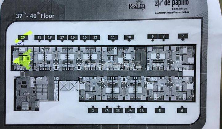 2 BR Corner‼️Apartemen Papilio Nol Jalan Raya A Yani  6