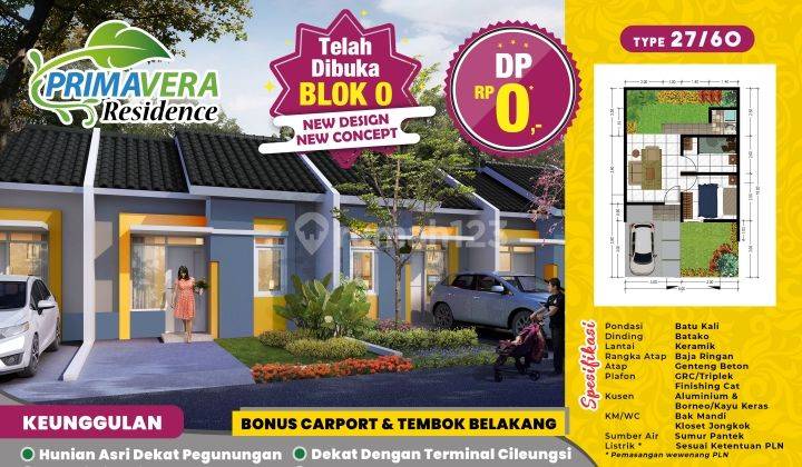Rumah subsidi dengan pemandangan gunung 9