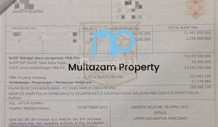 Dijual tanah bawah NJOP di mampang warung buncit  4