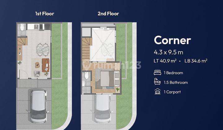 Park Serpong Rumah 1lantai 400juta Dekat Bsd 2