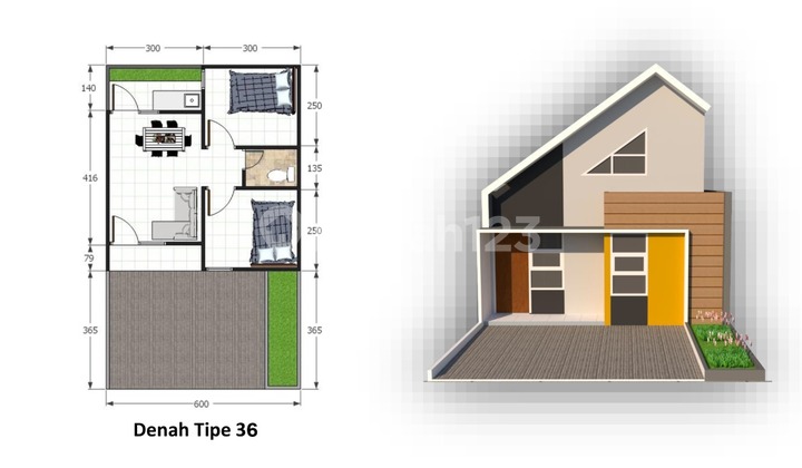  Rumah Scandinavian Hanya 100 Jutaan Dekat Rs Pelita Husada Semanu 6