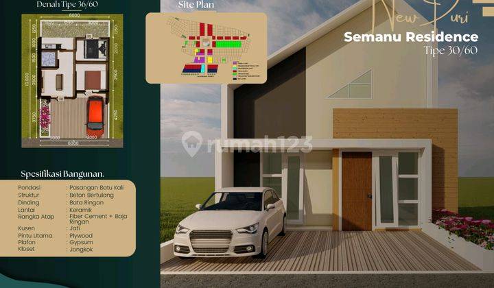  Rumah Scandinavian Hanya 100 Jutaan Dekat Rs Pelita Husada Semanu 1