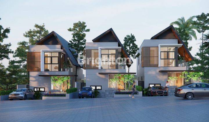 Villa cluster 3 lantai di Munggu dekat Canggu view sungai 1