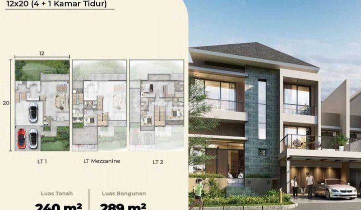 Rumah Permata Hijau Residence, PIK2, Uk.12x20, Brand New Bisa KPR 2