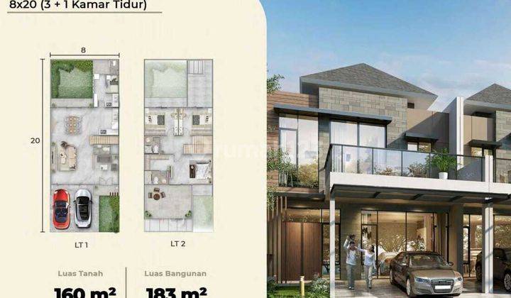 Rumah Permata Hijau Residence, PIK2, Uk.8x20, Brand New, Bisa KPR 2