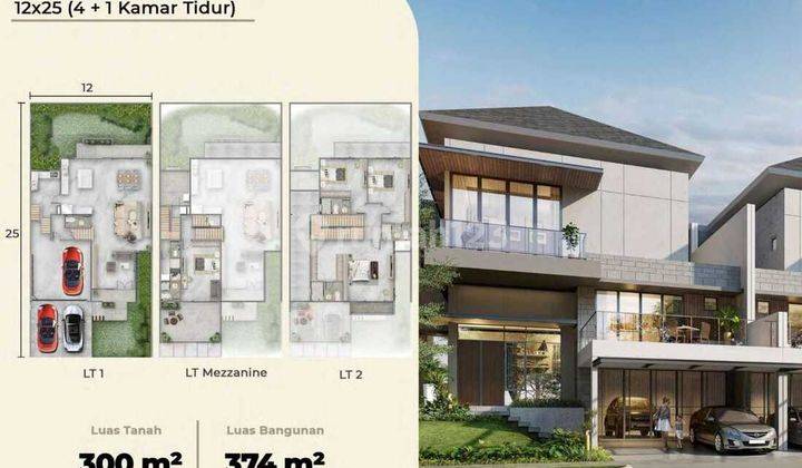 Rumah Permata Hijau Residence, PIK2, Uk.12x25, Brand New Bisa KPR 2