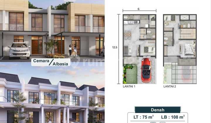 Rumah PIK 2, Pasir Putih 5, BRAND NEW, 2 lantai, Uk. 6x12,5