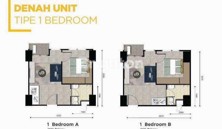 foto lainnya apartemen 1 br fully furnish