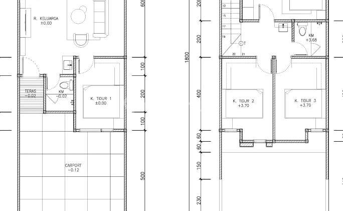 Rumah 2 Lantai Baru Unfurnished SHM di Batununggal Asih, Bandung 2