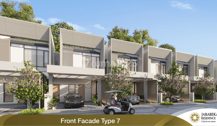 Rumah 2 Lantai Mewah Uk 7x12 Cluster Paradiso, Jababeka, Bekasi 1
