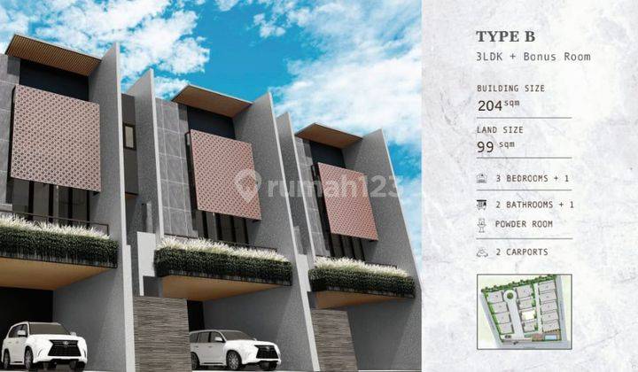 Rumah Luxe Court Permata Hijau Townhouse Type C, Jakarta Selatan 2