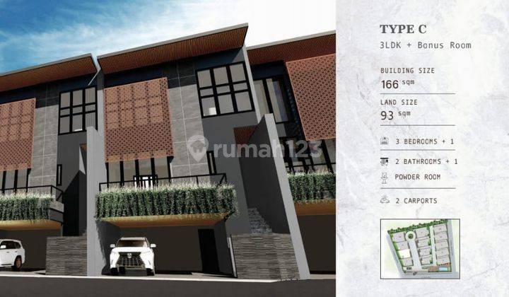 Rumah Luxe Court Permata Hijau Townhouse Type C, Jakarta Selatan 1