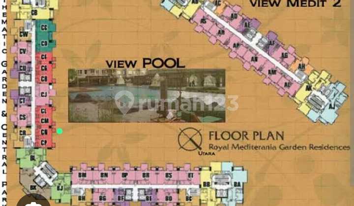 Dijual Apartment Royal Medit Luas 31M2 Sudah Furnished View Pool 2